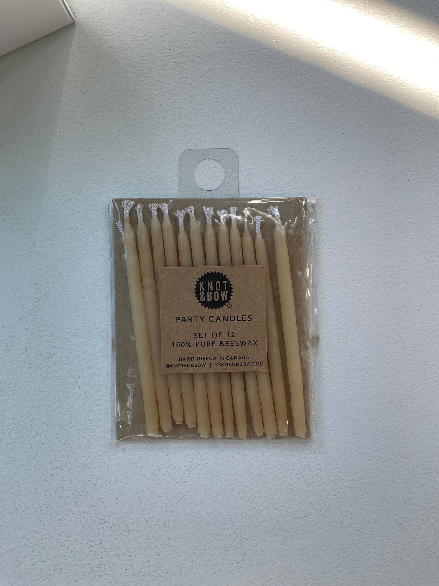 Natural Beeswax Birthday Candles