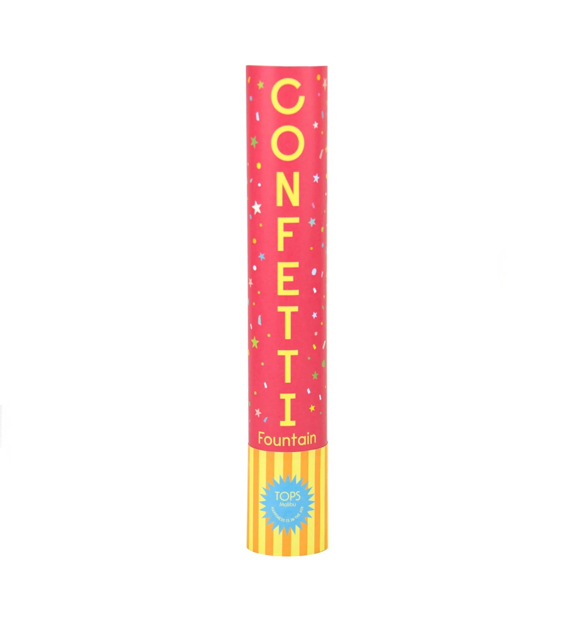 Grande 12" Confetti Fountain Poppers Red