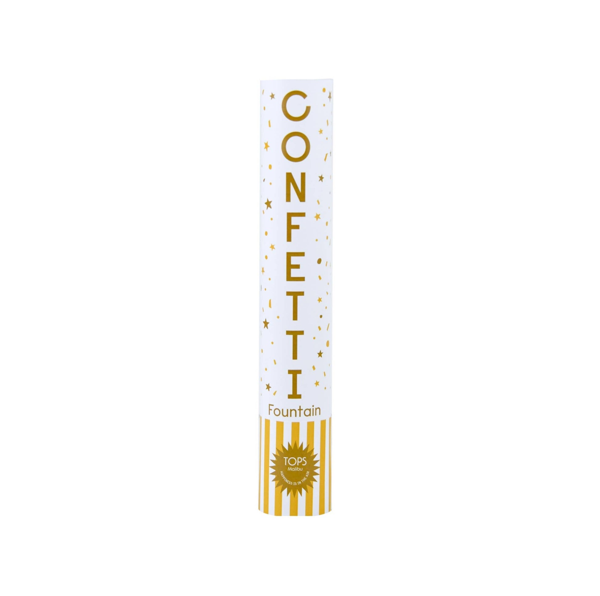 Grande 12" Confetti Fountain Poppers White