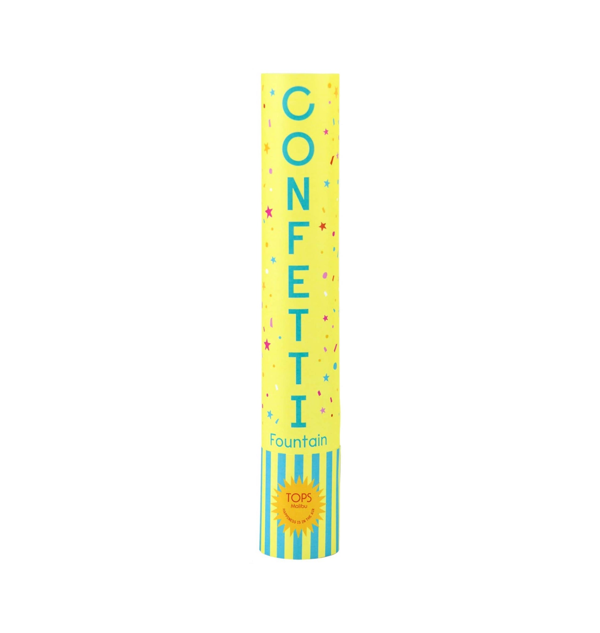 Grande 12" Confetti Fountain Poppers Yellow