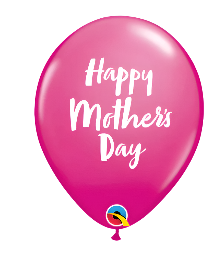 Happy Mother's Day Wild Berry 11-inch Latex Balloon