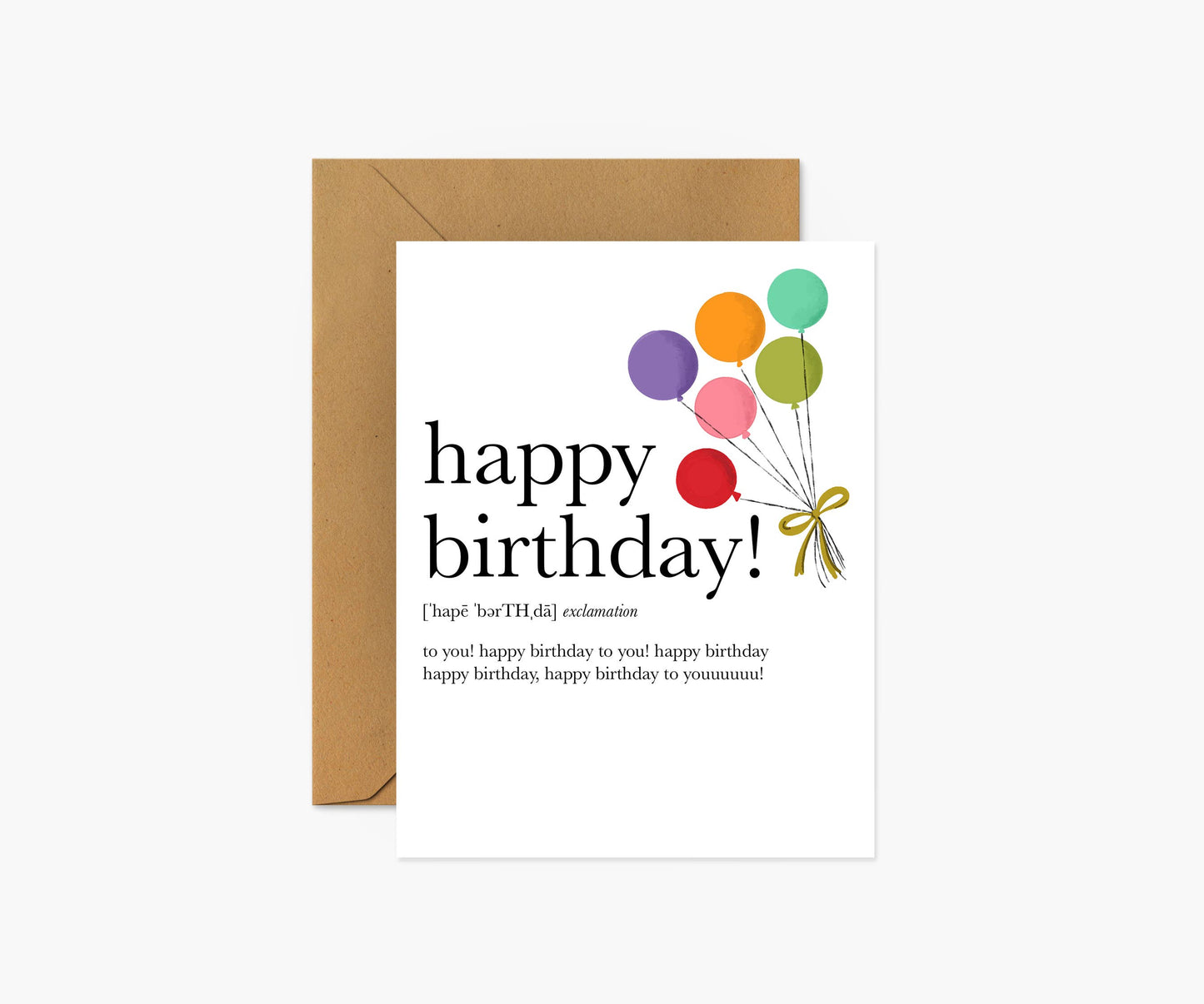 Happy birthday greeting card