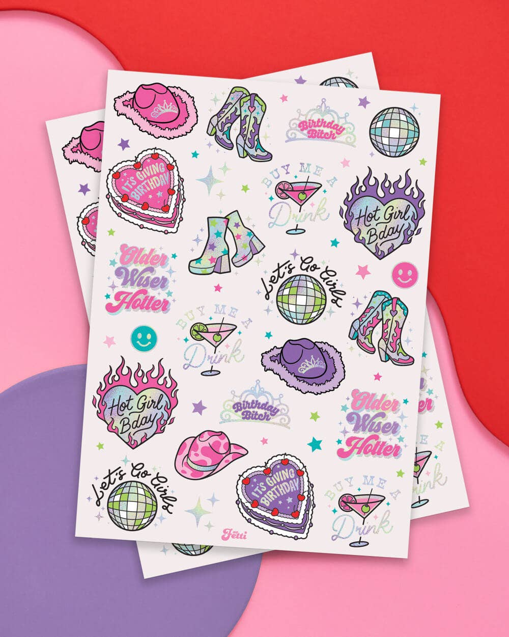 Birthday Party Temporary Tattoos, Party Decor,Gift Accessory - PaperGeenius