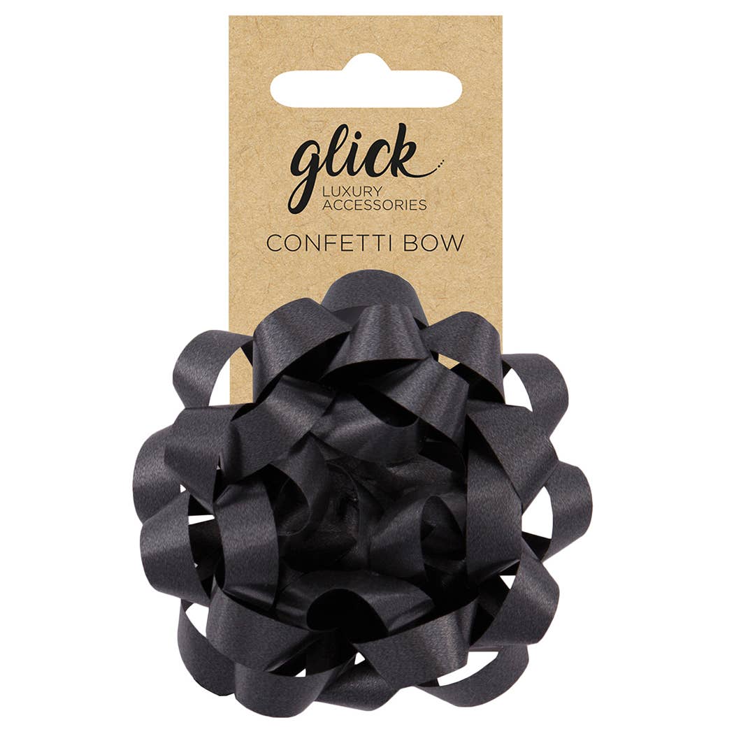 BOW CONFETTI BLACK - PaperGeenius