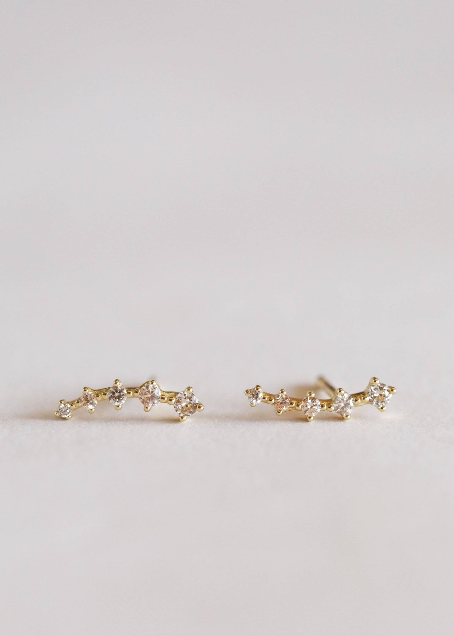 Earrings - Crawler Champagne - PaperGeenius
