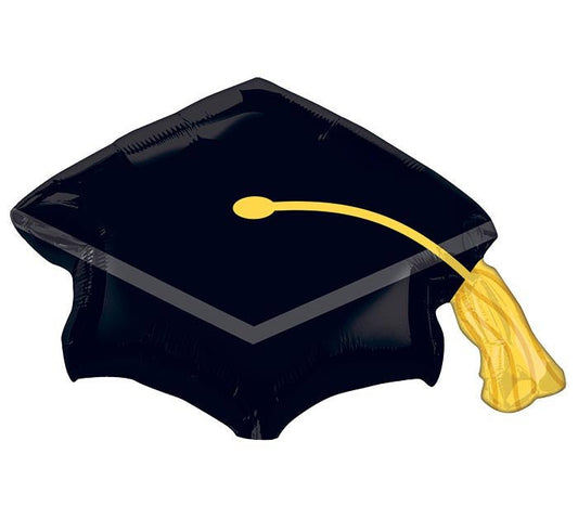 Graduation Black Cap 31" Balloon - PaperGeenius