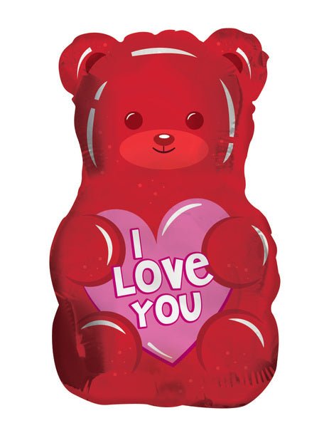 I Love You Red Gummy 18" Balloon - PaperGeenius