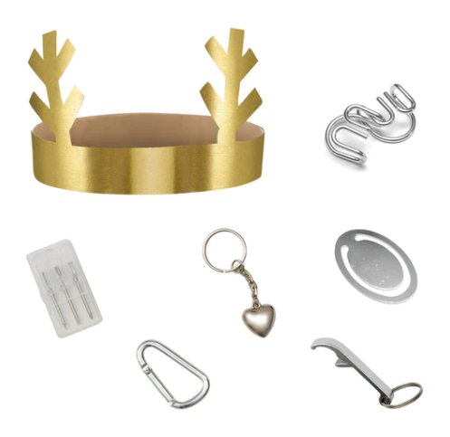 Leaping Reindeer Medium Crackers (x 6) - PaperGeenius