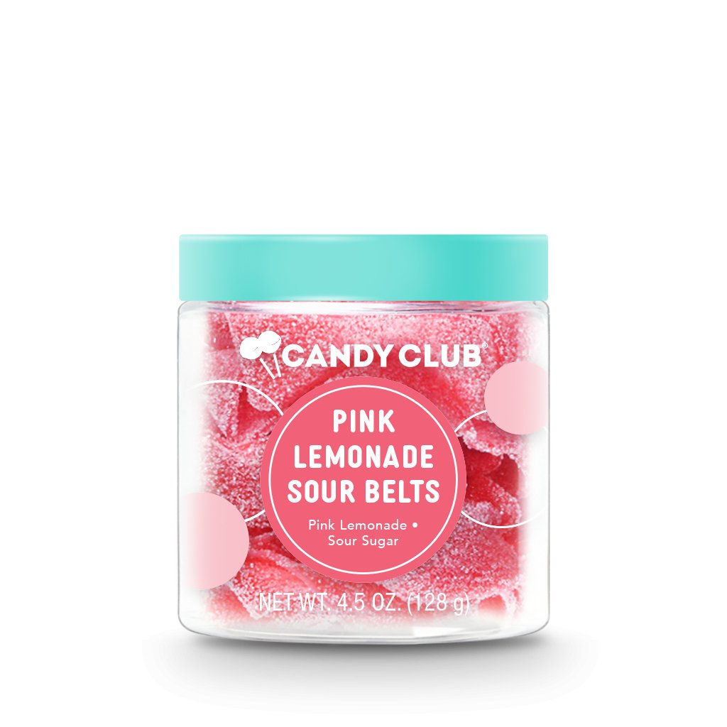 Pink Lemonade Sour Belt Candy - PaperGeenius