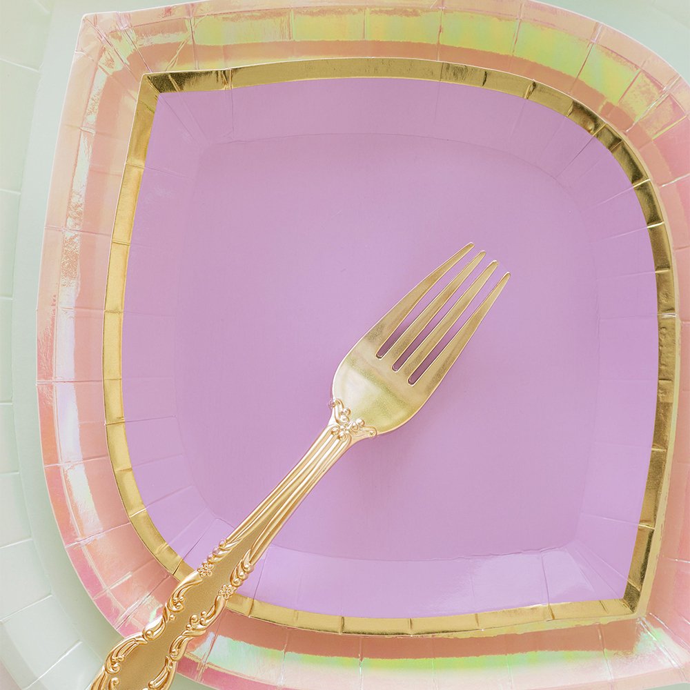 Posh Lilac You Lots Dessert Plates - PaperGeenius