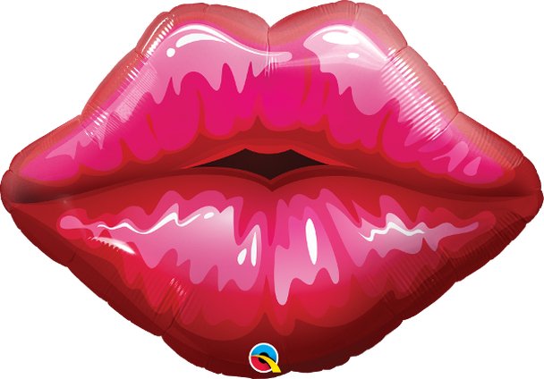 Red Kissy Lip 30" Balloon