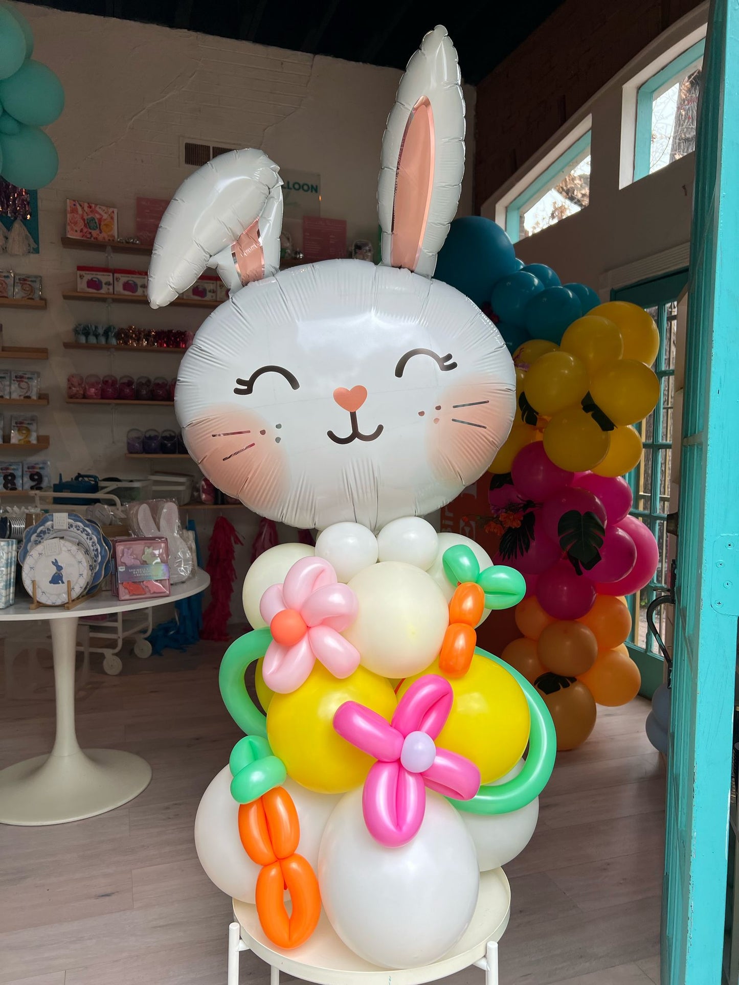 Easter Bunny Balloon Stack