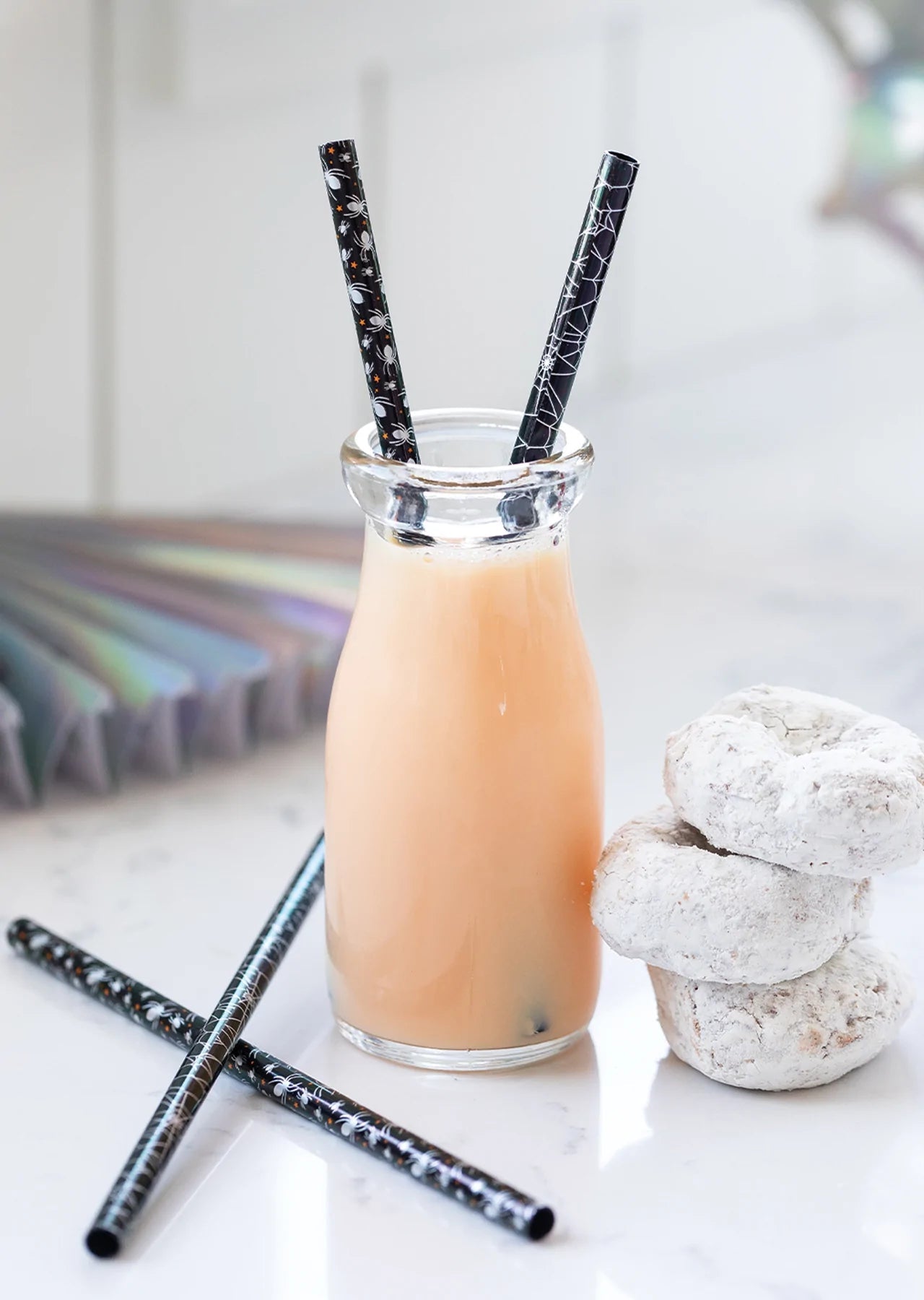 Spiders & Webs Reusable Straws - PaperGeenius