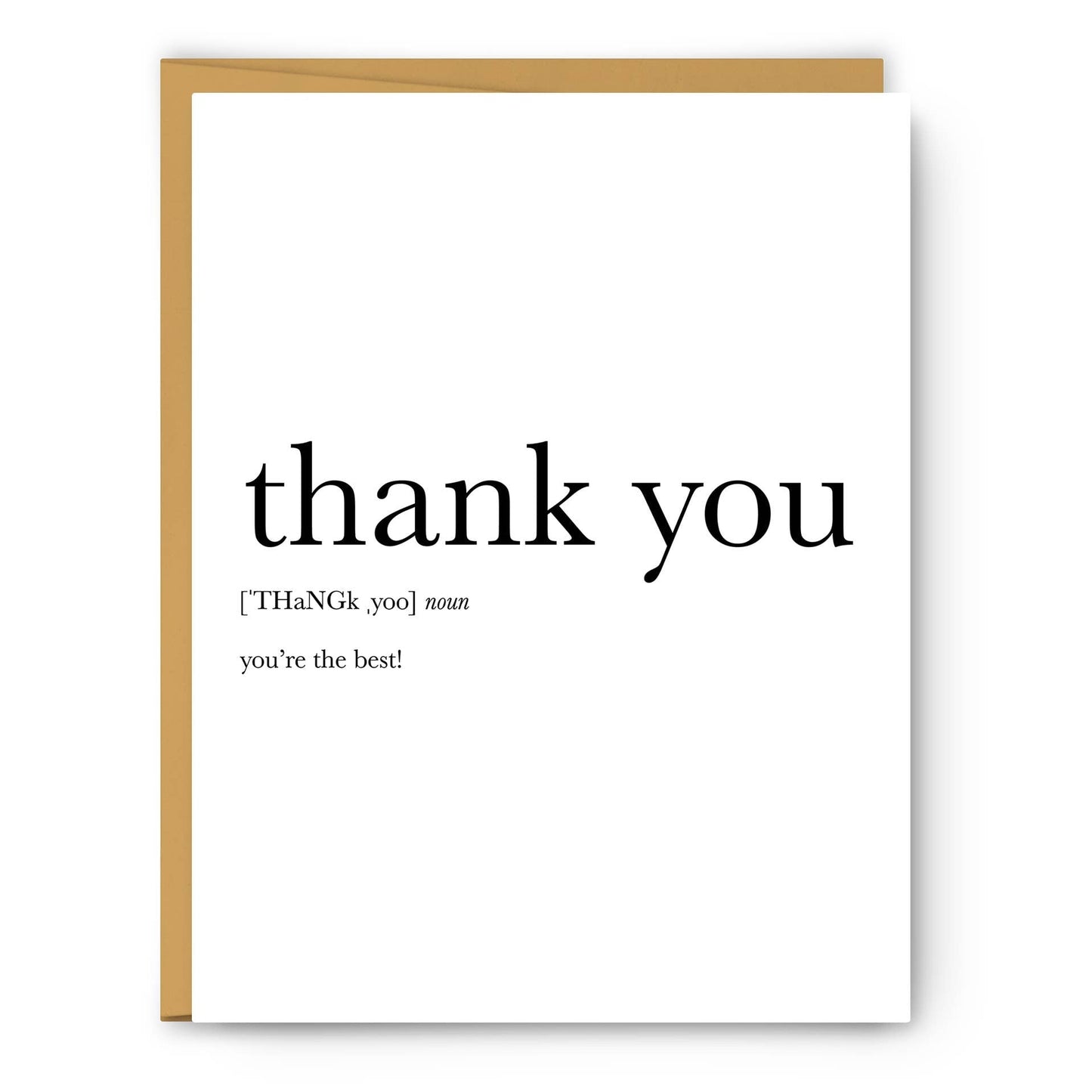 Thank You - Thank You Card - PaperGeenius