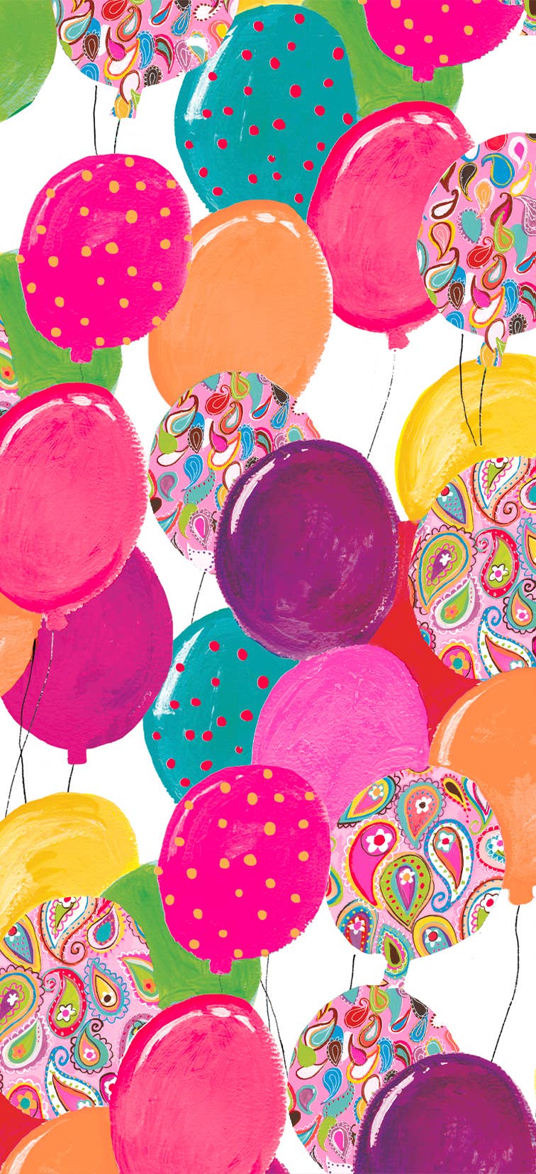 TISSUE PS BALLOONS PINK (4 SHEETS) - PaperGeenius