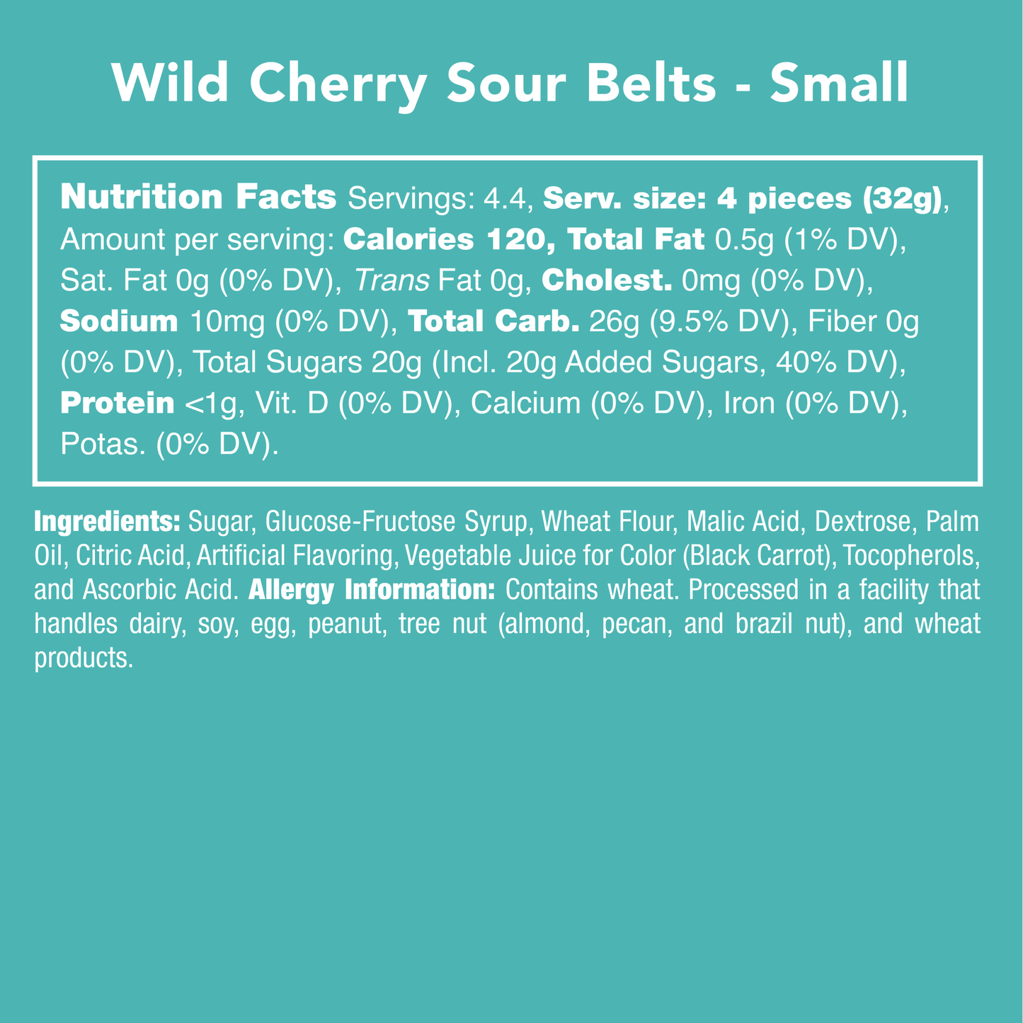 Wild Cherry Sour Belts - PaperGeenius