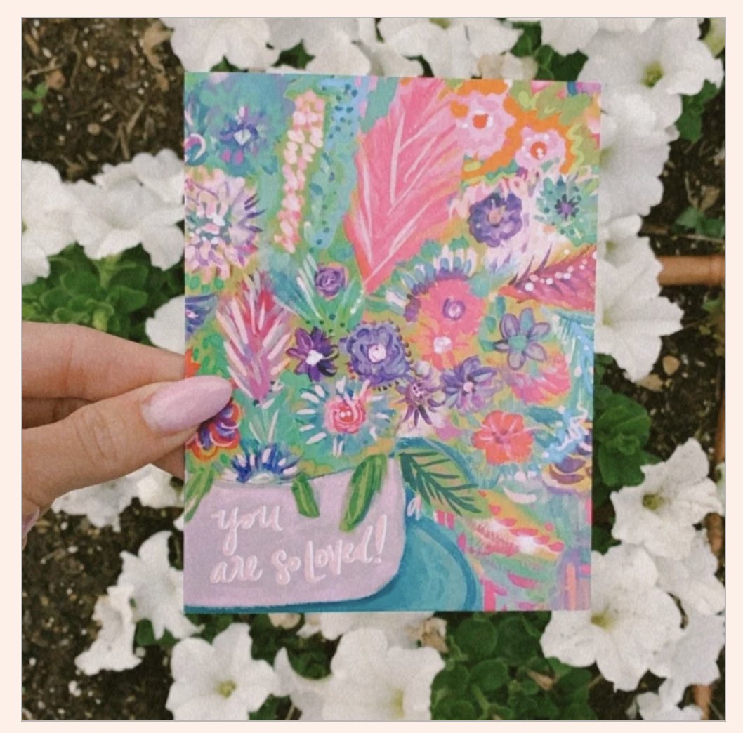 "You are so loved" Greeting Card - PaperGeenius