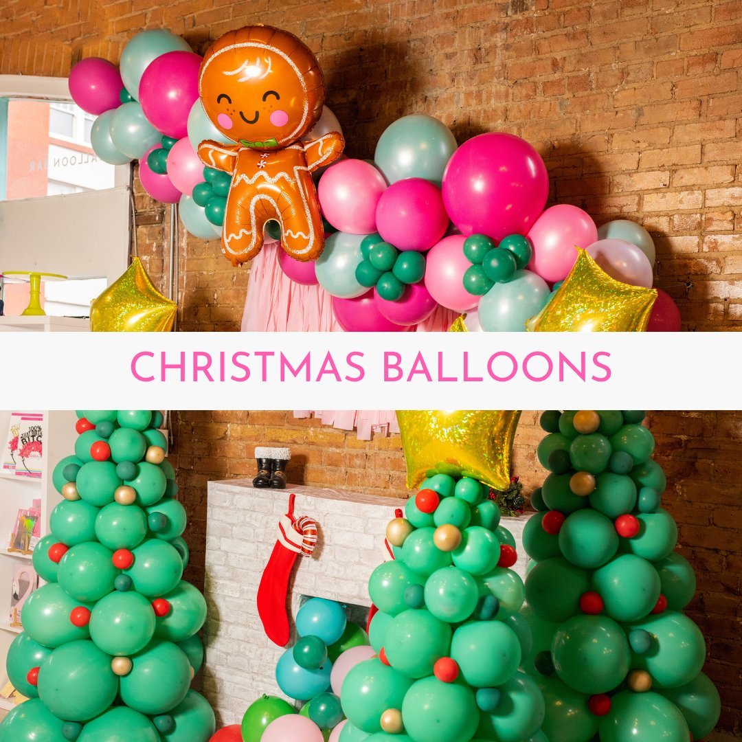 Christmas Balloons - PaperGeenius