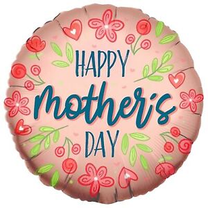 18" Happy Mother's Day Matte Balloon - PaperGeenius