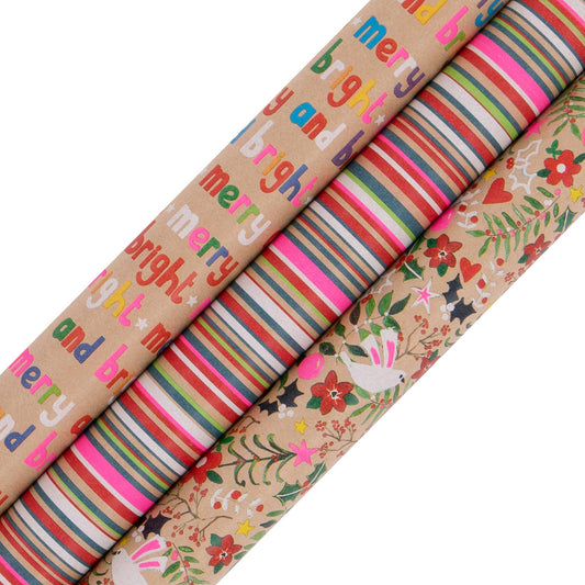 Merry  & Bright Gift Wrapping Paper