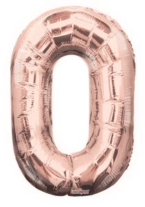 Rose Gold Number Balloons
