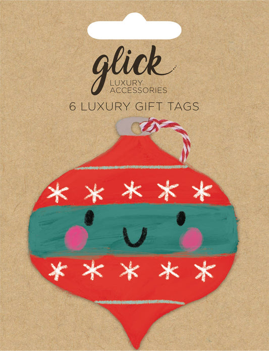 MULTIPACK TAG (6) KMCF HAPPY BAUBLE