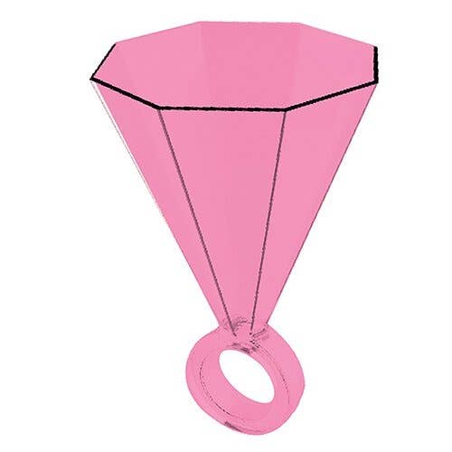 3oz Ring Shot Glass Pink - PaperGeenius