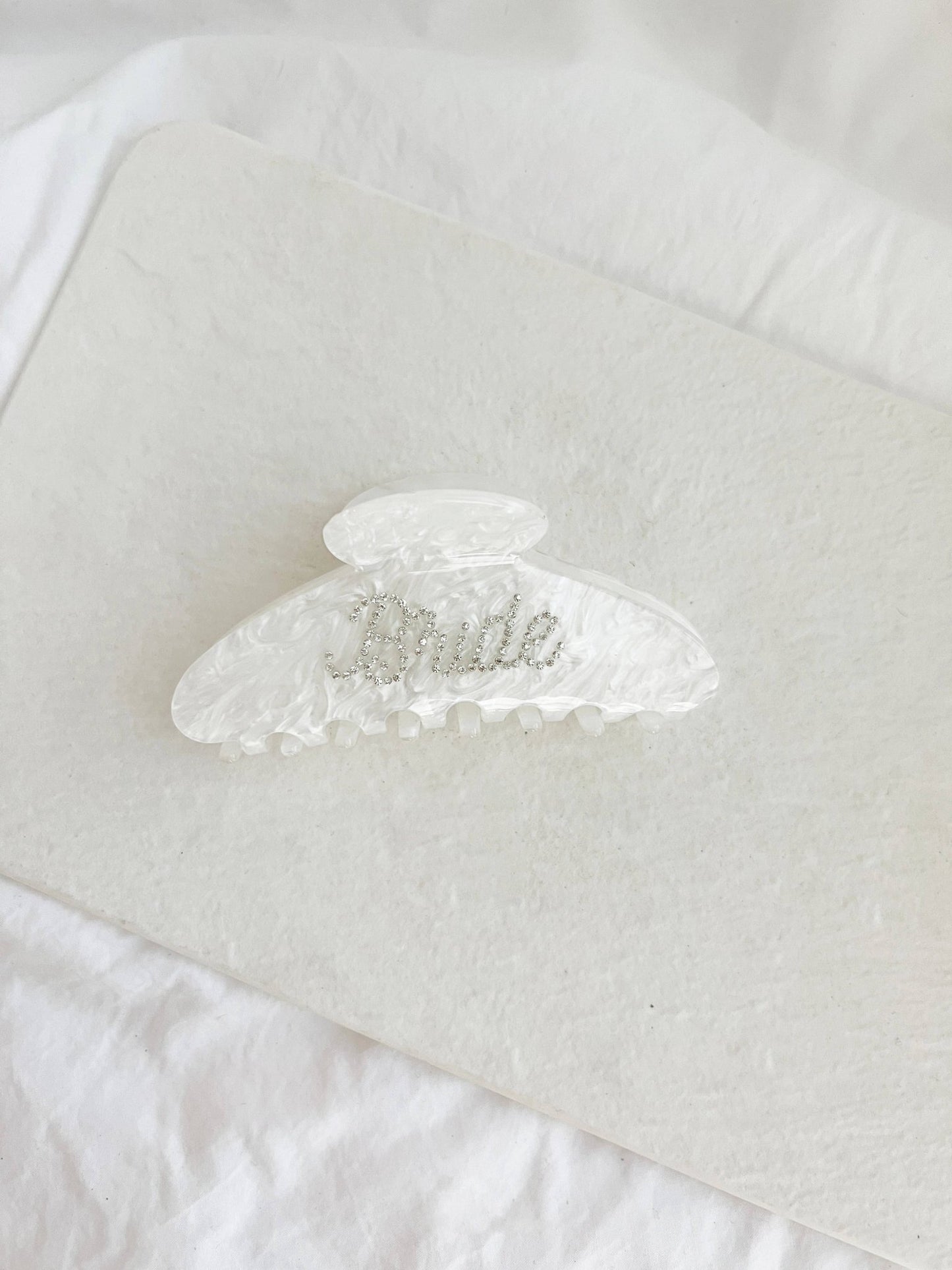 4" Bride Wedding Clip - FRAN - PaperGeenius