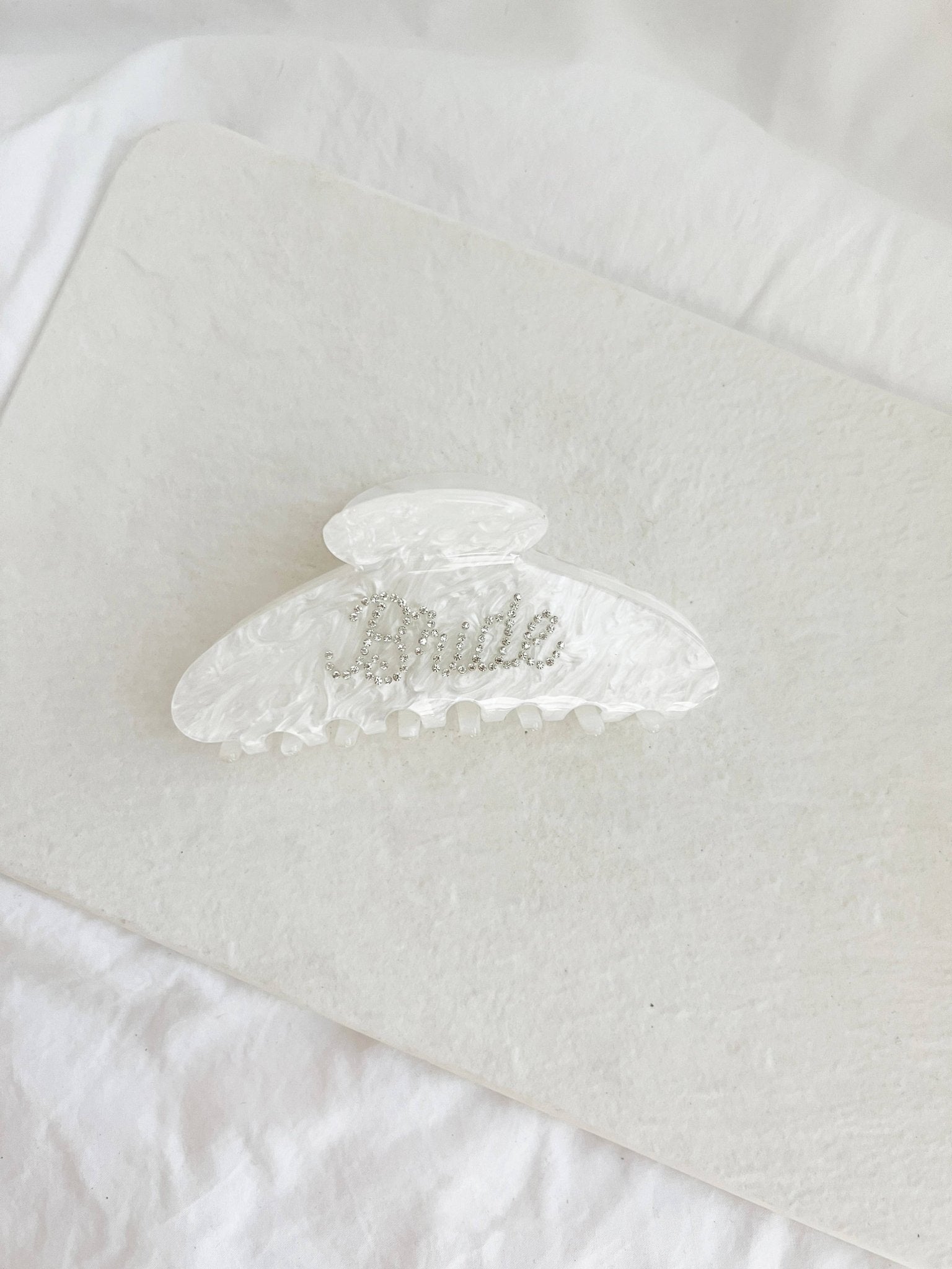 4" Bride Wedding Clip - FRAN - PaperGeenius