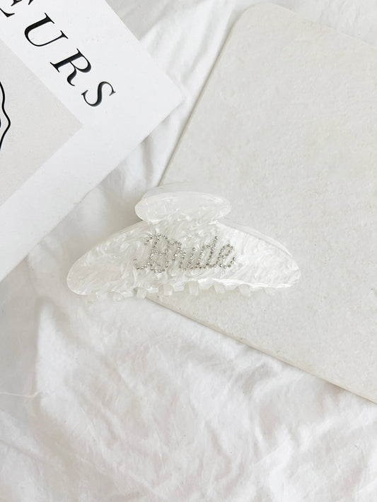 4" Bride Wedding Clip - FRAN - PaperGeenius