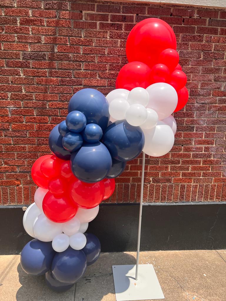 4th of July & Memorial Day Grab N' Go Balloon Garland 6ft - PaperGeenius