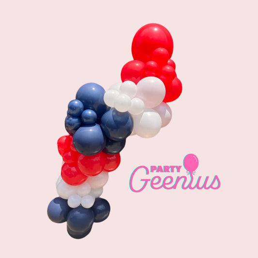 4th of July & Memorial Day Grab N' Go Balloon Garland 6ft - PaperGeenius