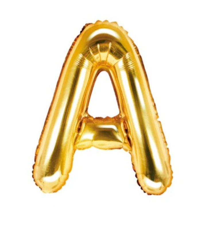 A Gold Foil Letter Balloon_Dallas Balloons