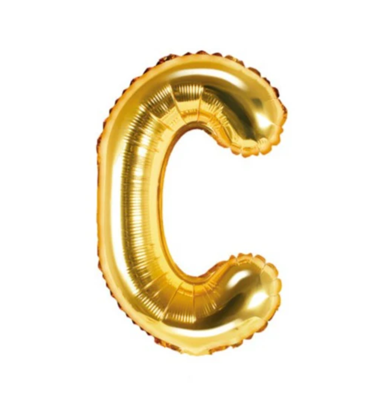 Gold Foil Letters (A to Z) - 16 in.