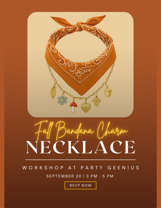 Fall Custom Bandana Charm Necklace Workshop