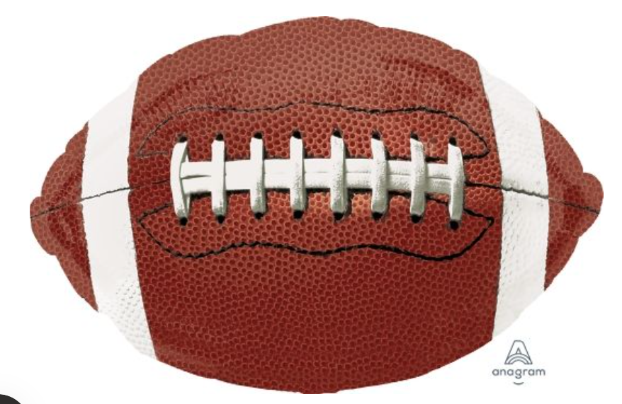 31" Football Shaped Foil Balloon | Super Bowl Party Decor