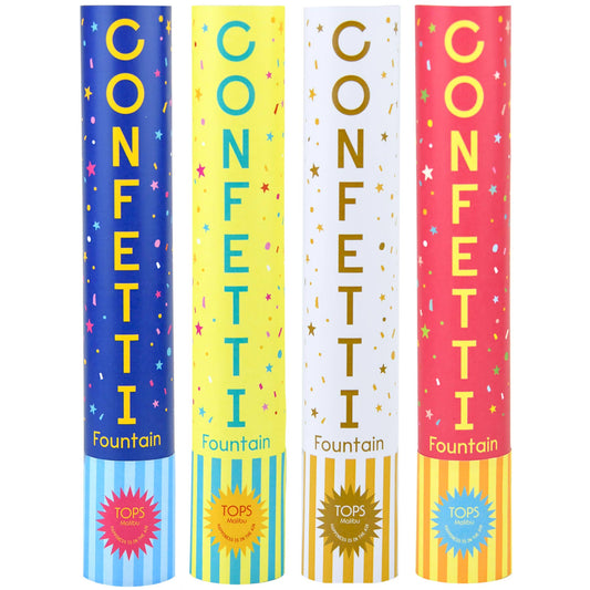 Grande 12" Confetti Fountain Poppers