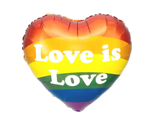 Love is Love Heart Foil Balloon 18"