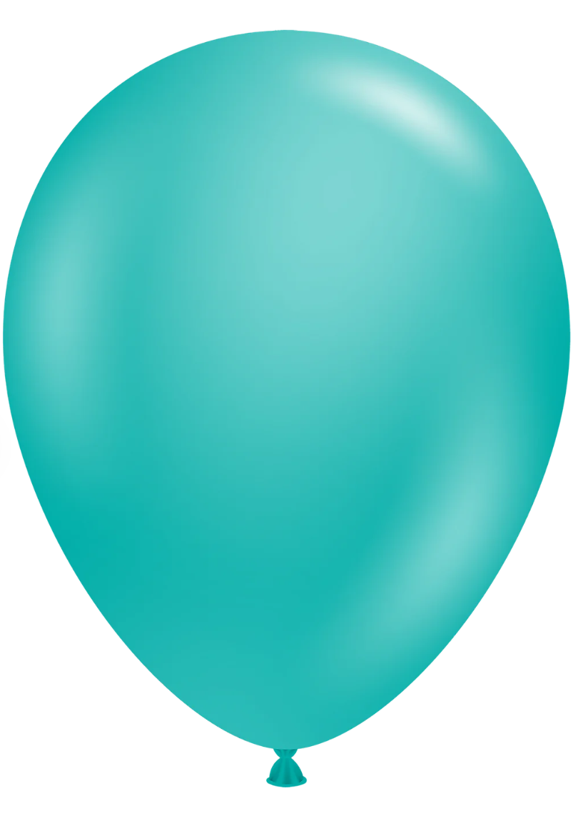 Teal 12-inch Latex Balloon