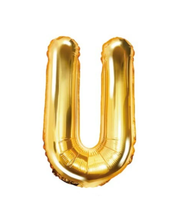 Gold Foil Letters (A to Z) - 16 in.