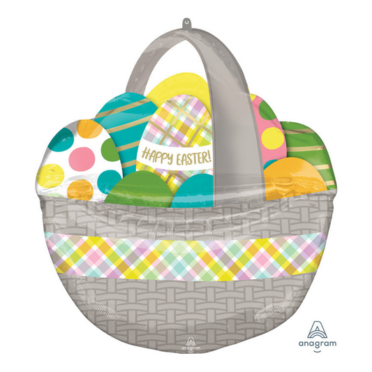 Easter Egg Basket Foil Balloon