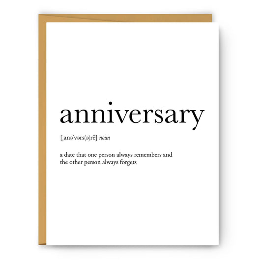 Anniversary Definition - Wedding & Anniversary Card - PaperGeenius
