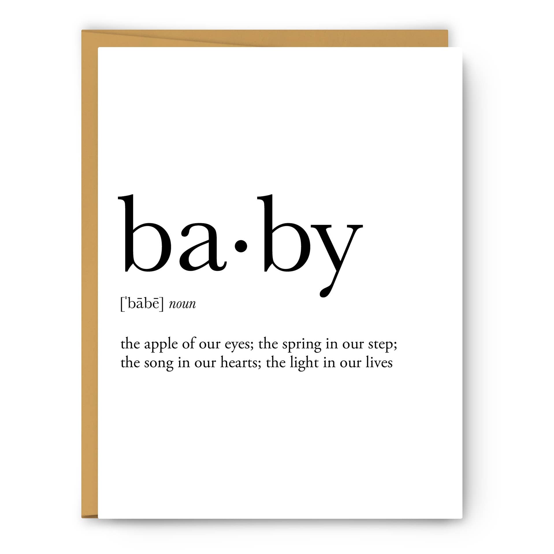Baby Definition - Greeting Card - PaperGeenius