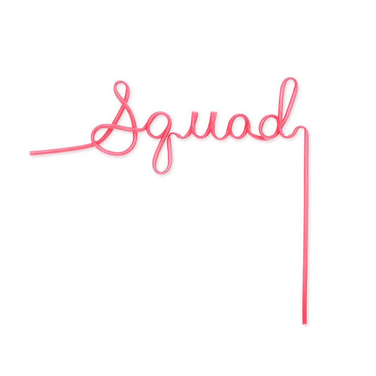 Bachelorette Party Silly Straw - Squad - PaperGeenius