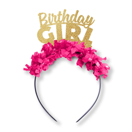 Birthday Girl Party Headband Crown for Kids or Adult - PaperGeenius
