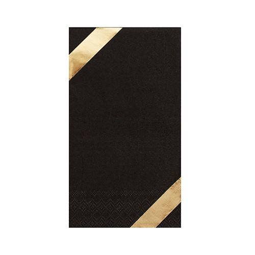 Black & Gold Guest Towel - PaperGeenius