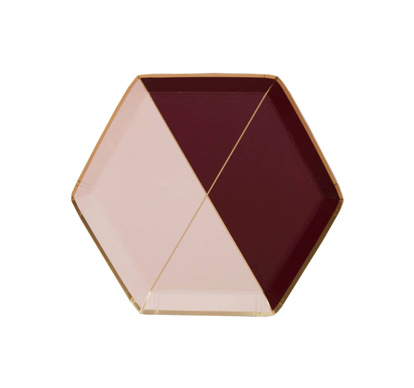 Bordeaux - Maroon Small Paper Plates - PaperGeenius