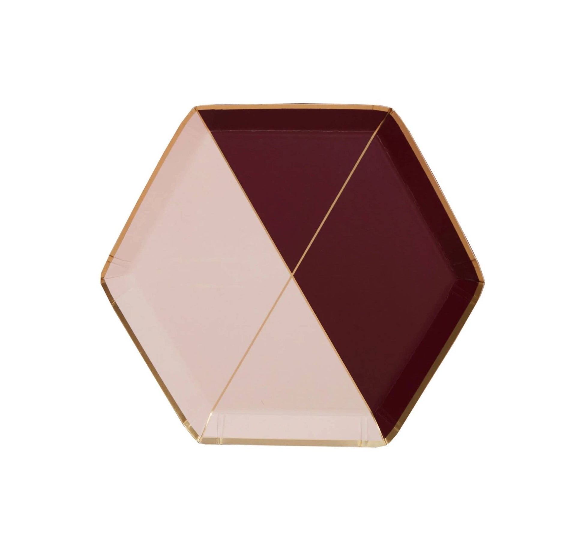 Bordeaux - Maroon Small Paper Plates - PaperGeenius