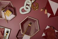 Bordeaux - Maroon Small Paper Plates - PaperGeenius