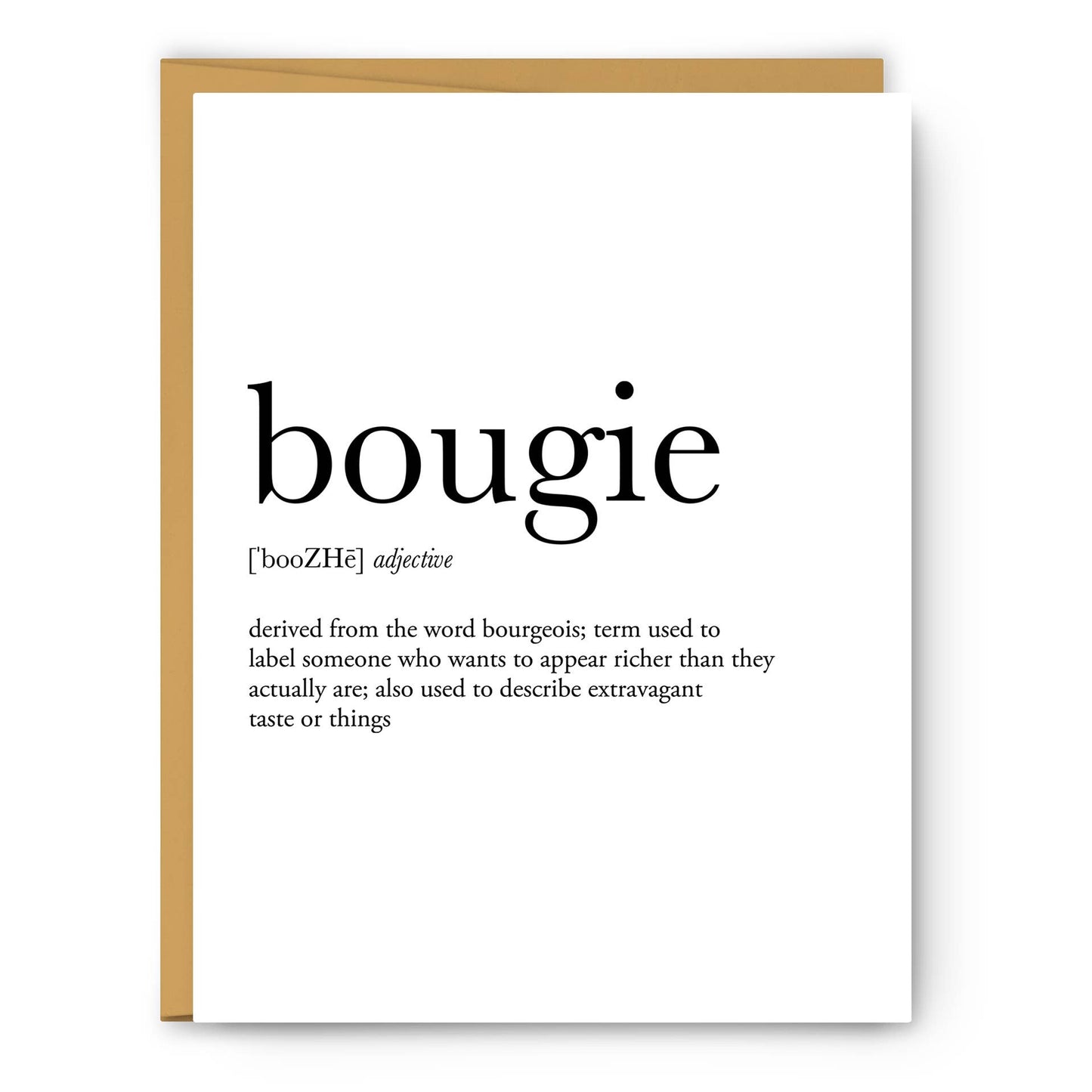 Bougie Definition - Greeting Card - PaperGeenius